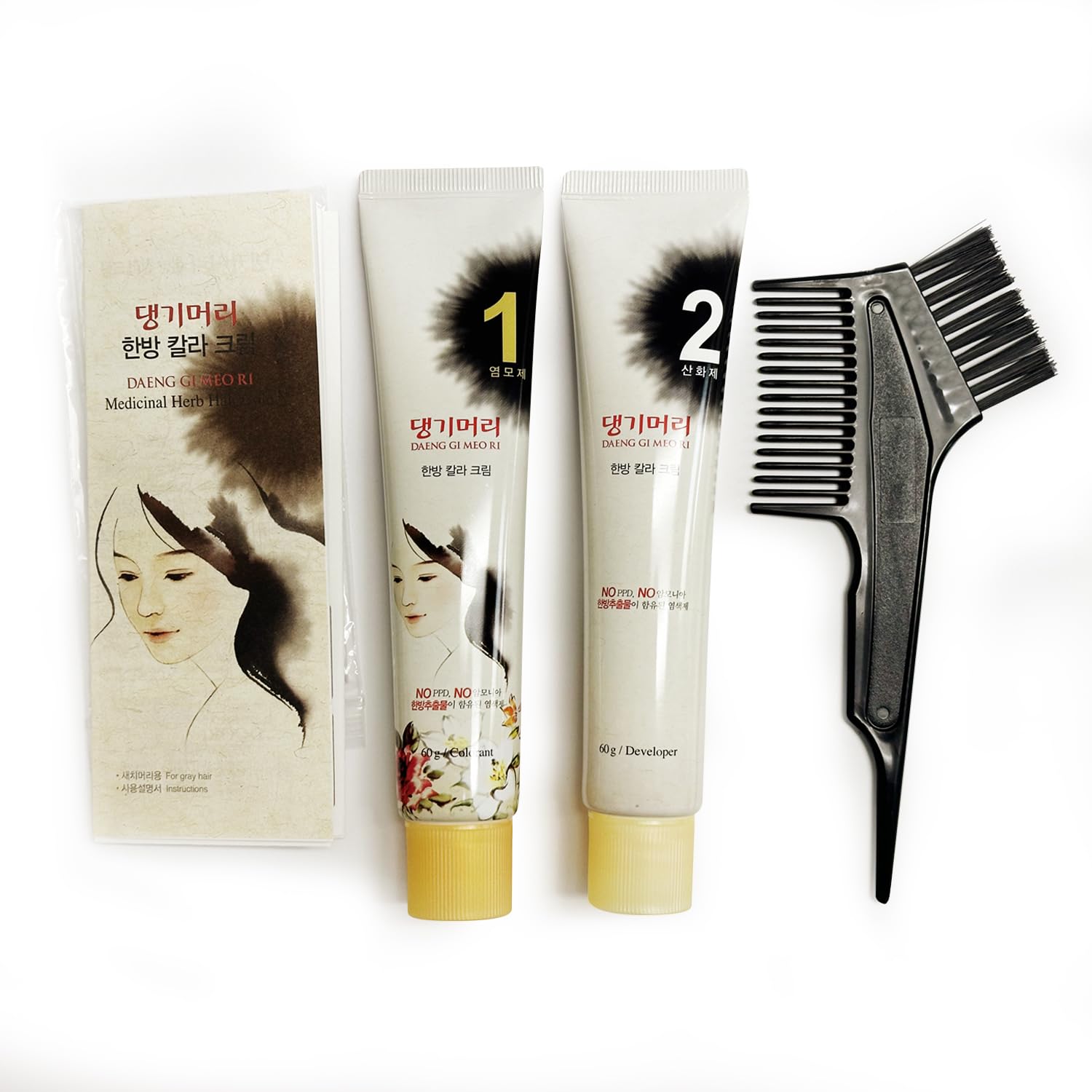 Daeng Gi Meo Ri - Crema de Tinte Capilar Herbal Coreano - Imagen 4