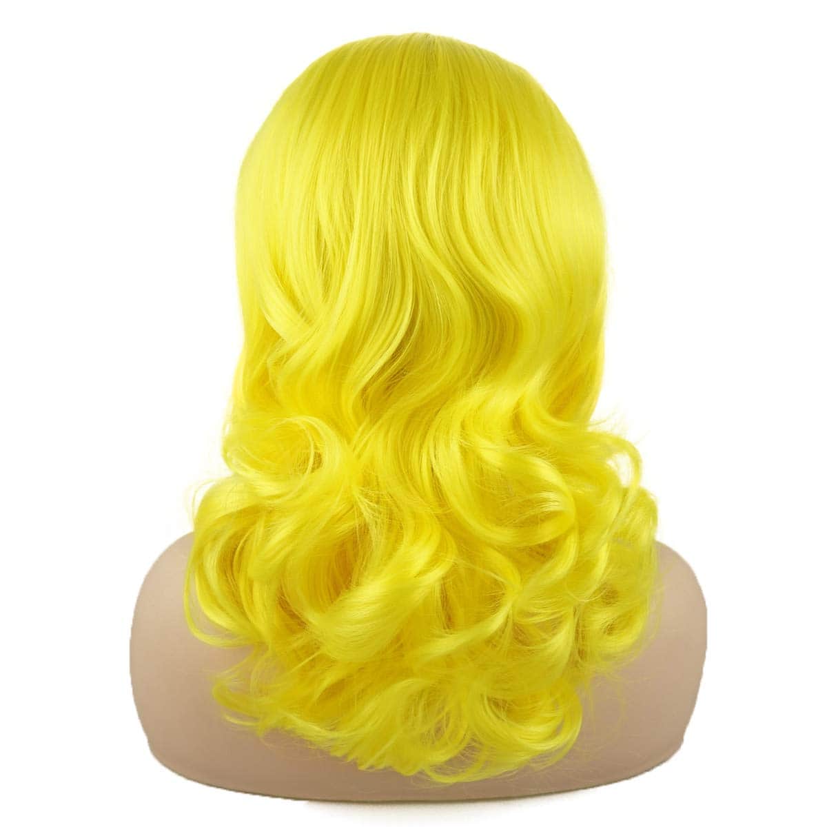 Peluca Sintética de Encaje Frontal Ondulado a la Altura de - Imagen 5