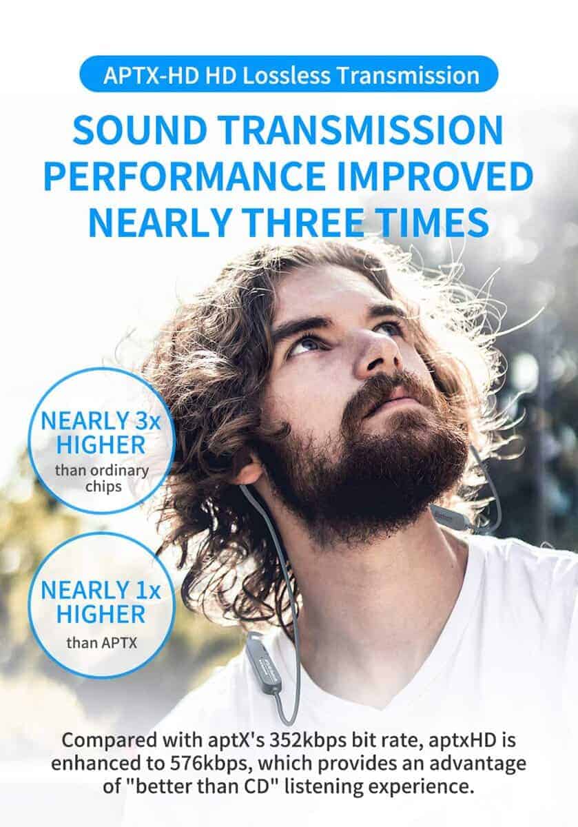 Audífonos/auriculares inalámbricos Bluetooth HD erjigo KZ - Imagen 5