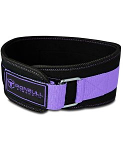 Cinturón de Levantamiento de Pesas para -Negro/Morado