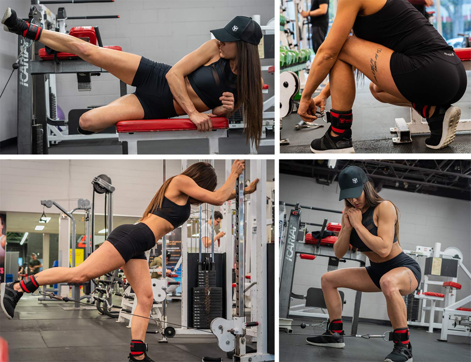 Iron Bull Strength Tobilleras para Máquinas de -Rosado - Imagen 7