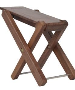 Taburete de guitarra de madera de nogal negro sólido