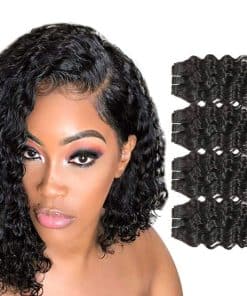 Paquetes de Cabello Humano sin Procesar Onda Profunda