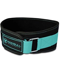 Cinturón de Levantamiento de Pesas para -Negro/Menta