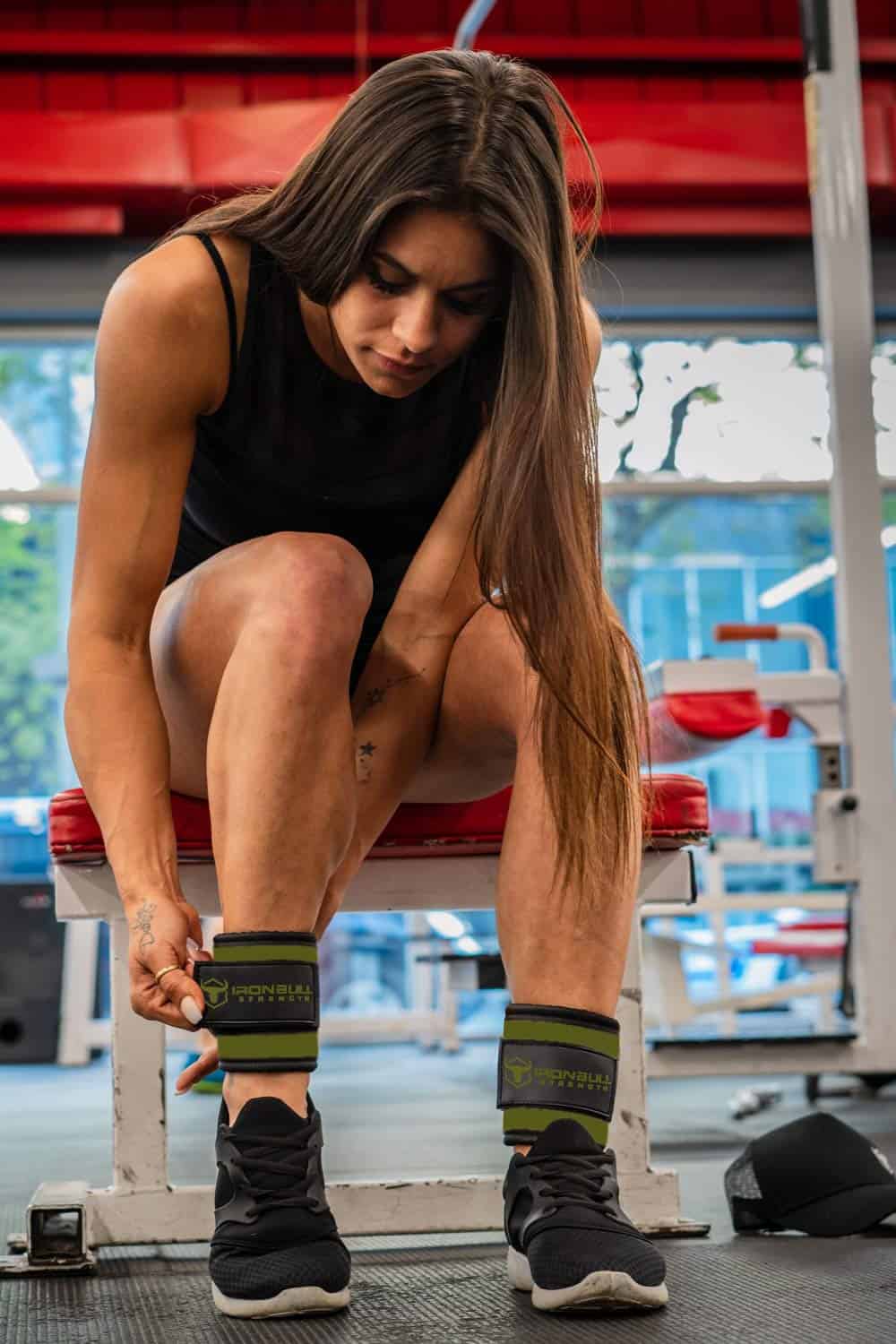 Correas para Tobillo para Máquinas de Cable -Verde - Imagen 6
