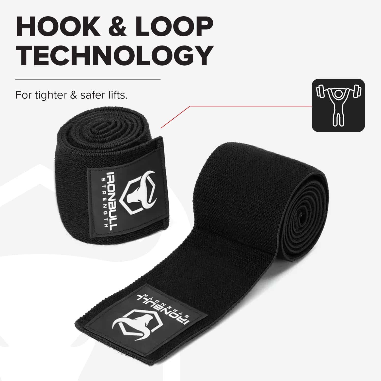 Vendas de Codo para Levantamiento de Pesas (1 Par) - 50" - Imagen 3