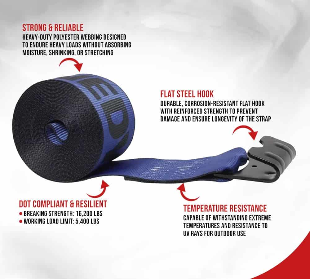 Correas de Cabrestante Kinedyne Mytee Products 4" x 30" - Imagen 4