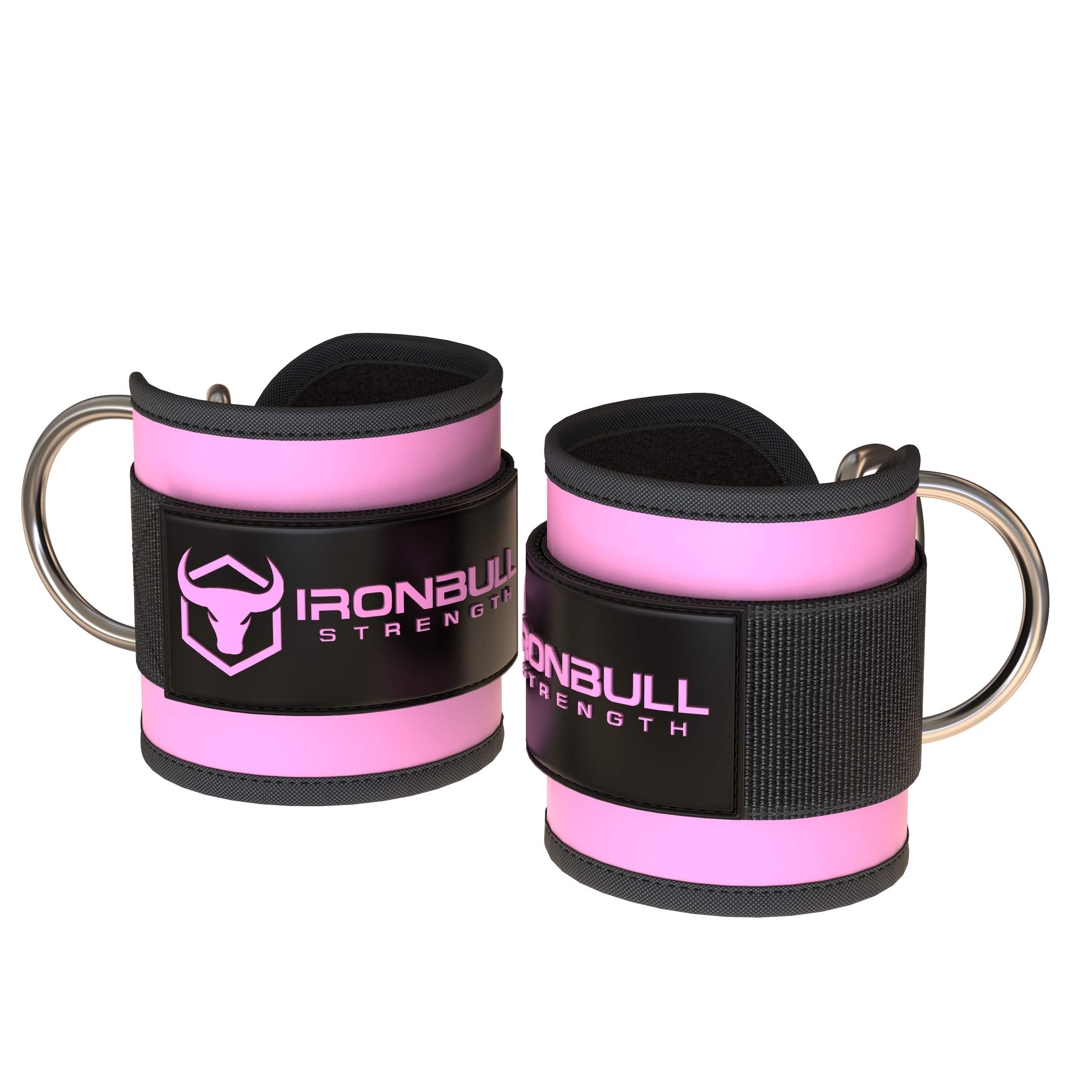 Iron Bull Strength Tobilleras para Máquinas de -Rosado