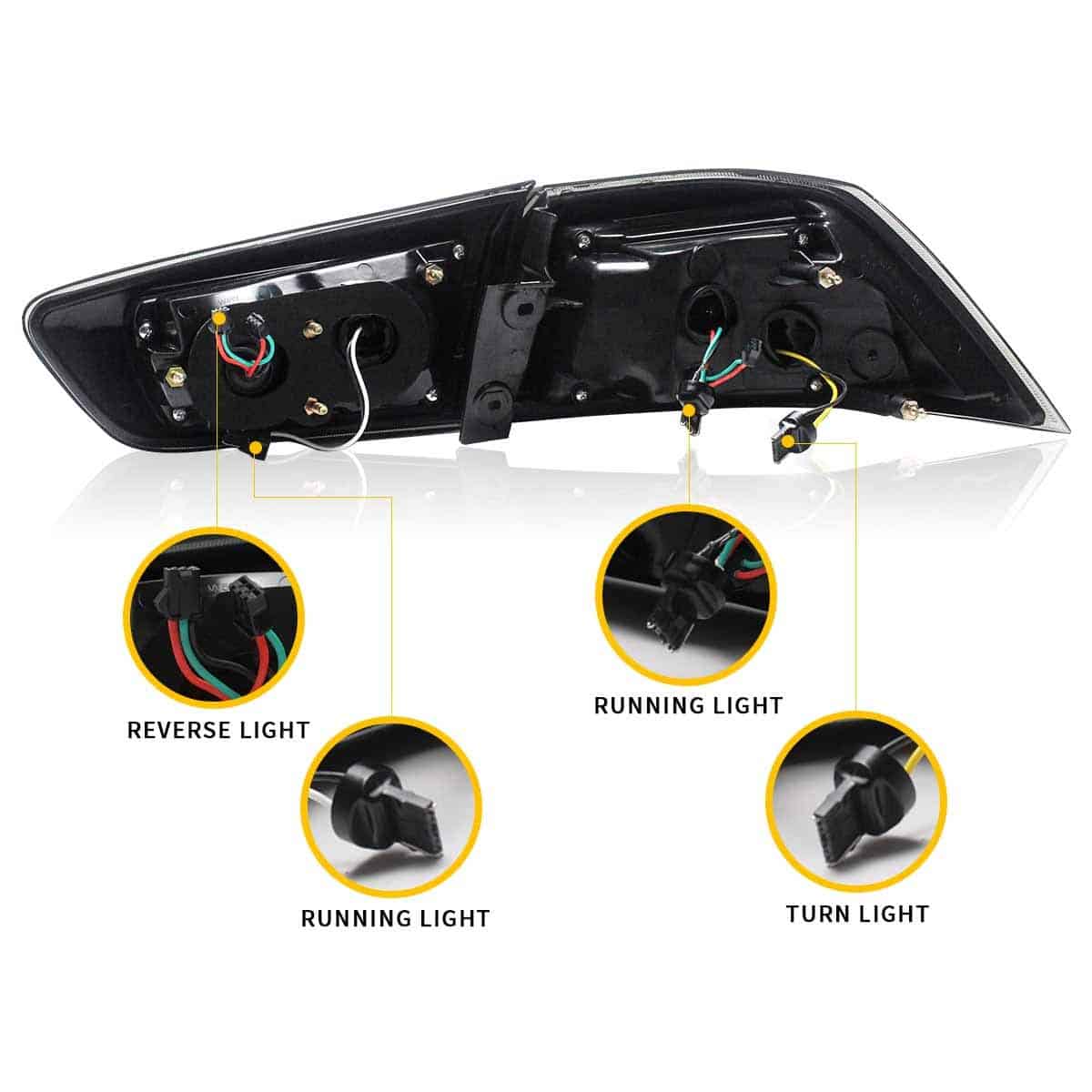 YUANZHENG Juego de Luces Traseras LED Completas para [ - Imagen 4