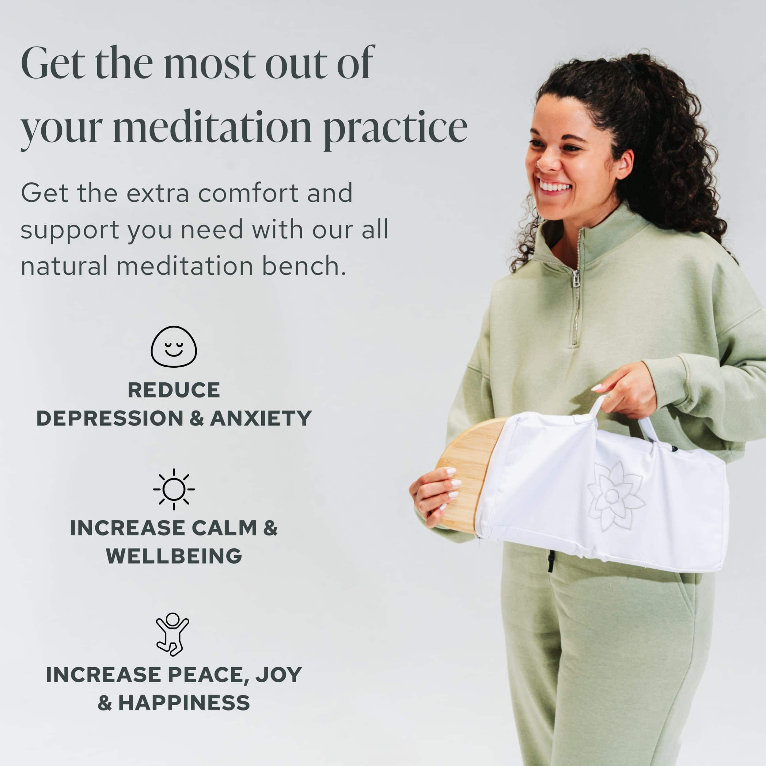 Banco de Meditación Plegable Bamboo - Taburete de Rodillas - Imagen 8