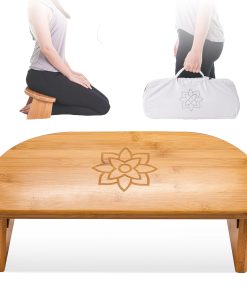Banco de Meditación Plegable Bamboo - Taburete de Rodillas