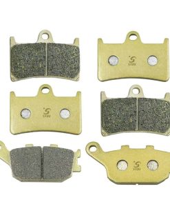 S SYUU Juego de pastillas de freno delantero y trasero de