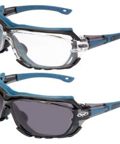 Global Vision 2 Pares de Lentes de Seguridad para -Azul