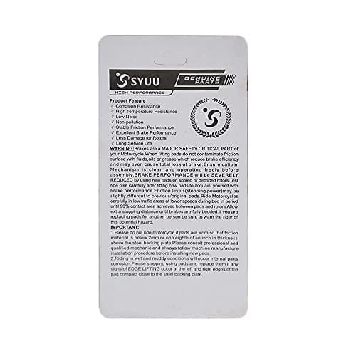 S SYUU Juego de Pastillas de Freno -5F FA131R - Imagen 6