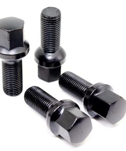 Juego de 20 pernos de rueda de bolas negras Veritek