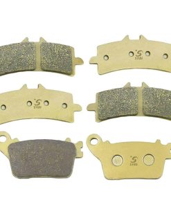 S SYUU Juego de pastillas de freno delantero y trasero para