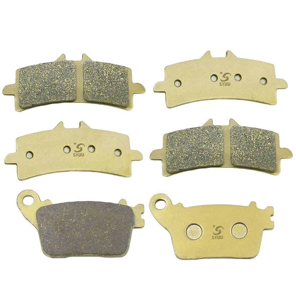 S SYUU Juego de pastillas de freno delantero y trasero para