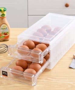 Caja de Almacenamiento de Huevos de 24 Rejillas Tipo Cajón