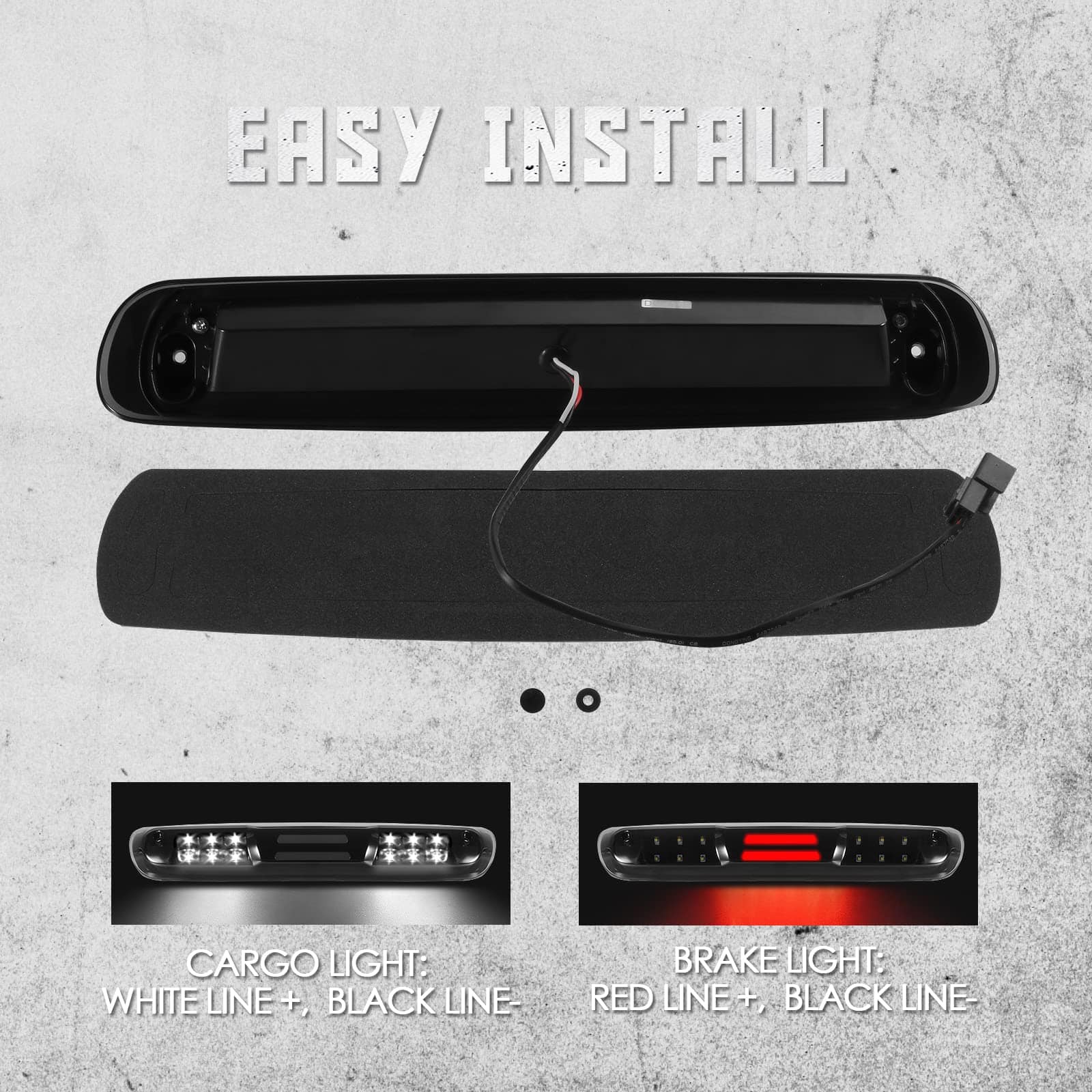 KOMAS 3ra Tercera Luz de Freno Trasera de Repuesto Para - Imagen 8