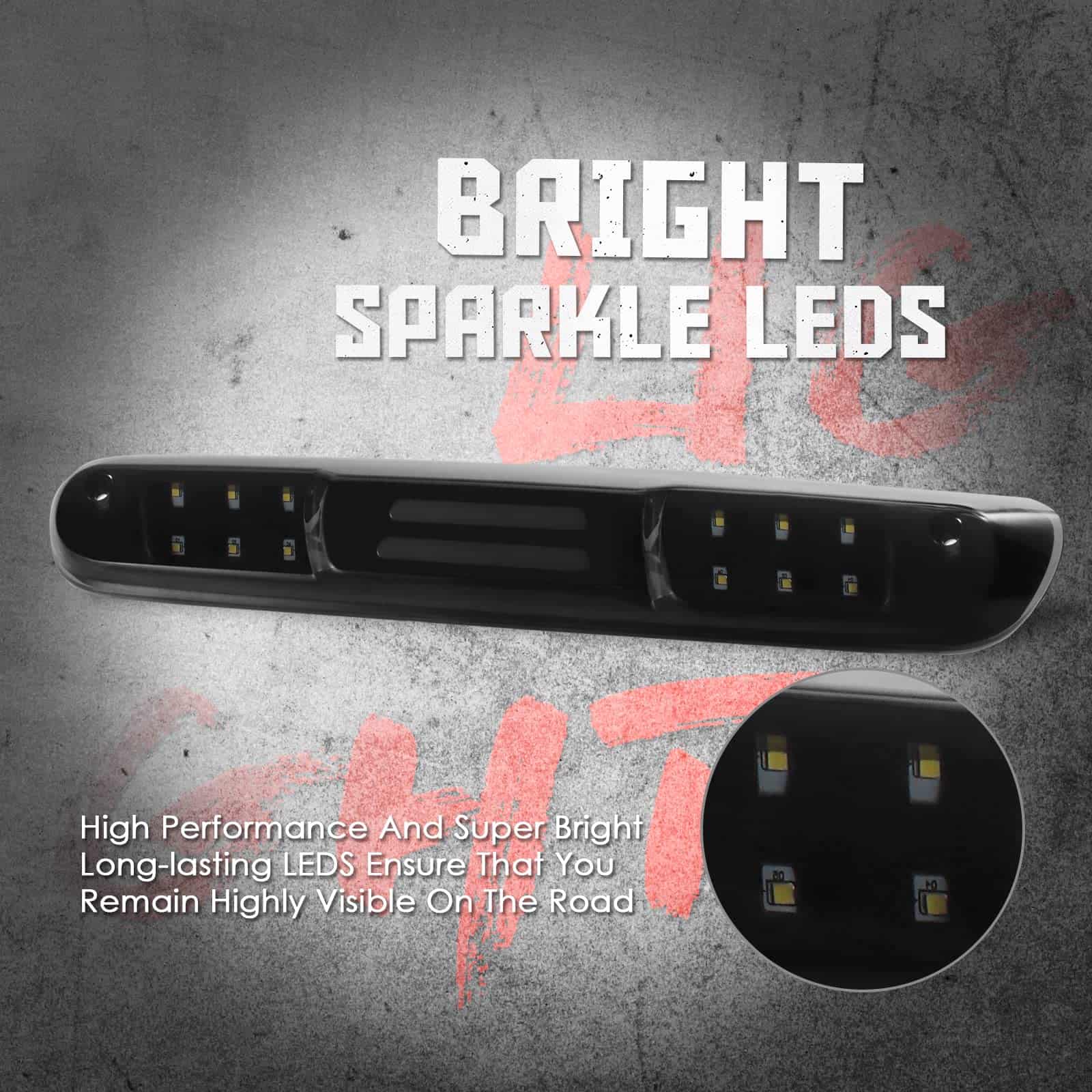 KOMAS 3ra Tercera Luz de Freno Trasera de Repuesto Para - Imagen 3