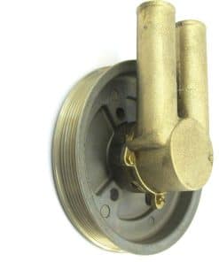 Bomba de agua montada en el cárter para correa serpentina