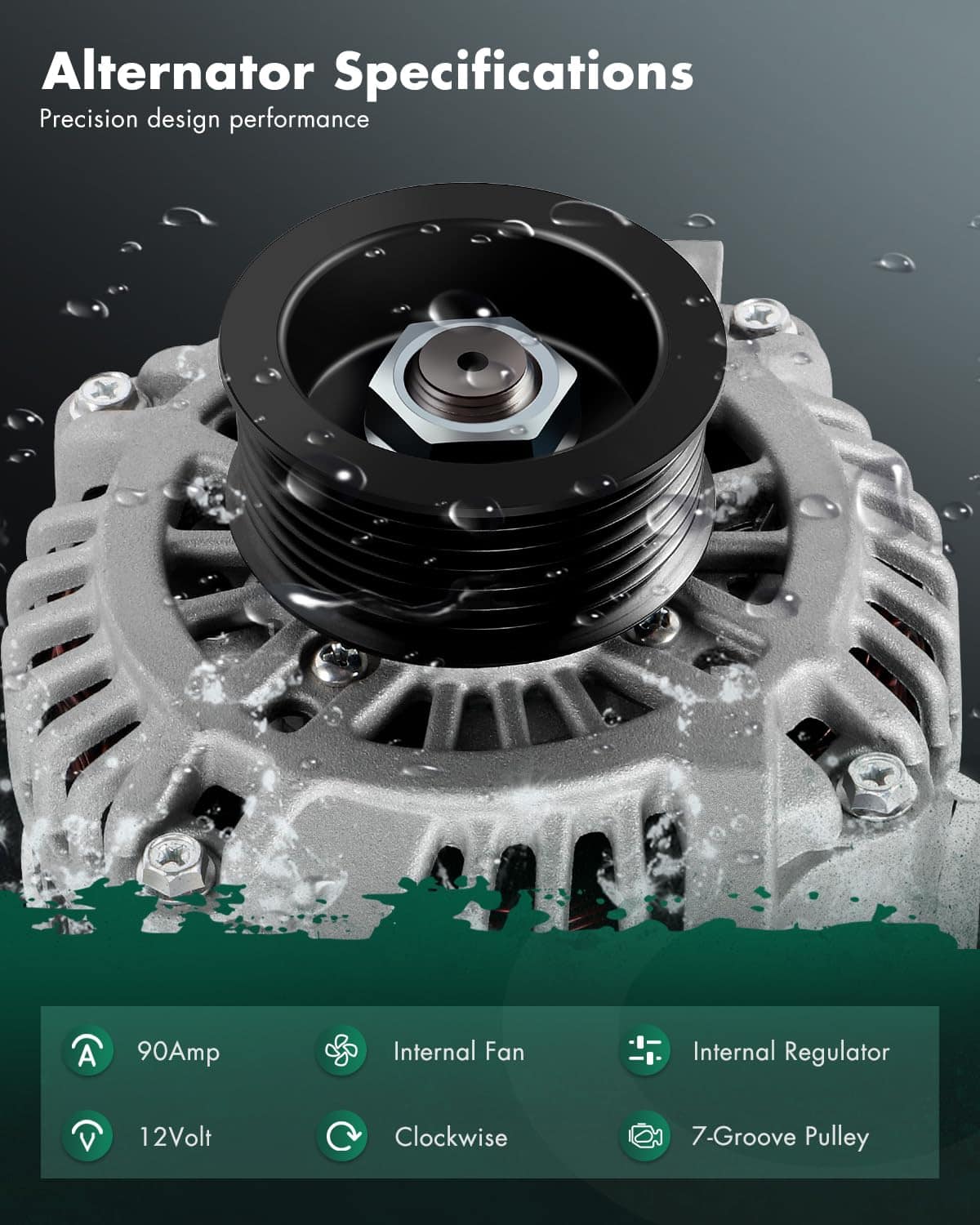 Alternador SCITOO para Acura RSX 2002-2006, Honda CR-V - Imagen 3