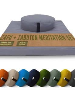 Juego de Cojín de Meditación - Cojín Grande Ovalado Zafu de