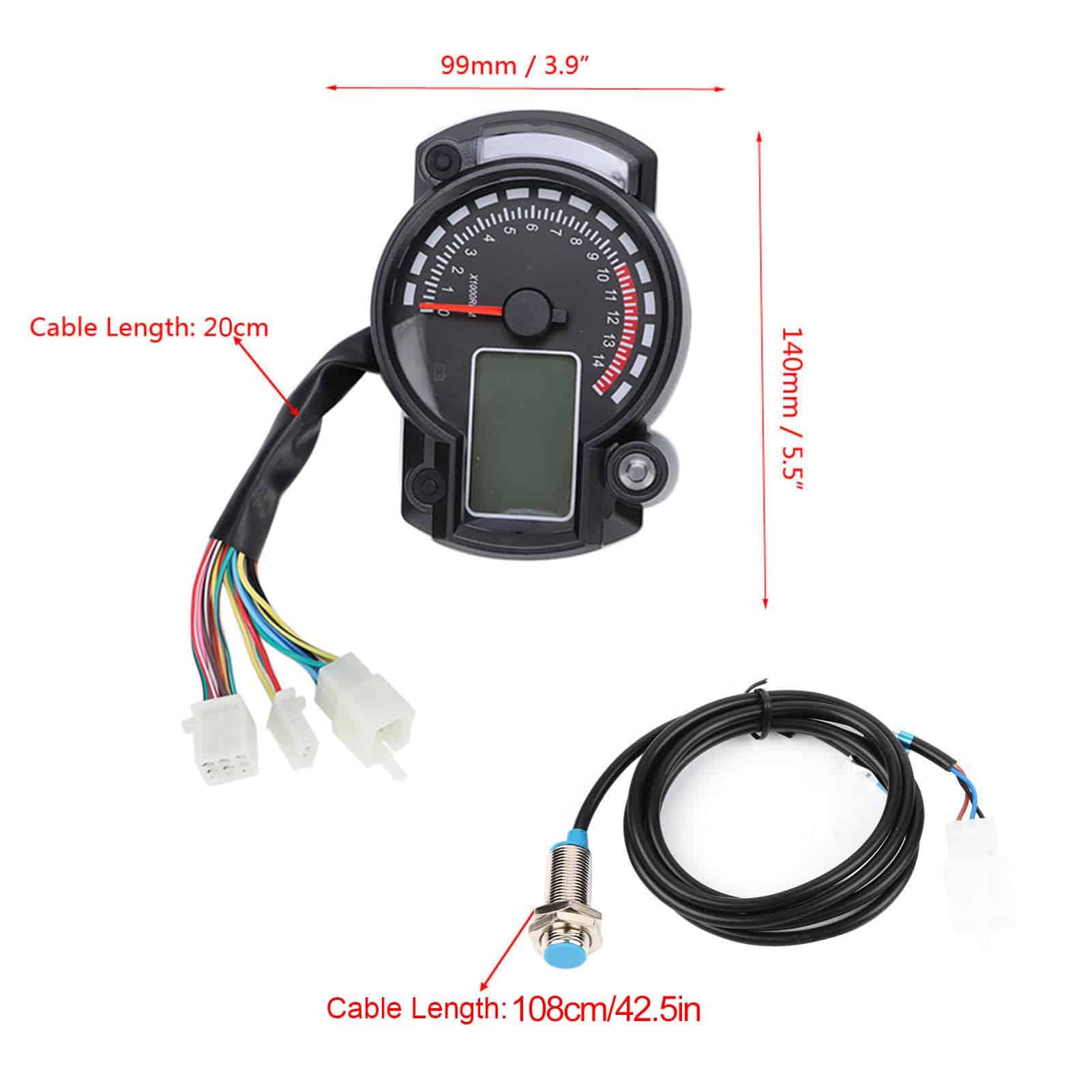 Kit de velocímetro para motocicleta, Medidor de Velocidad - Imagen 6