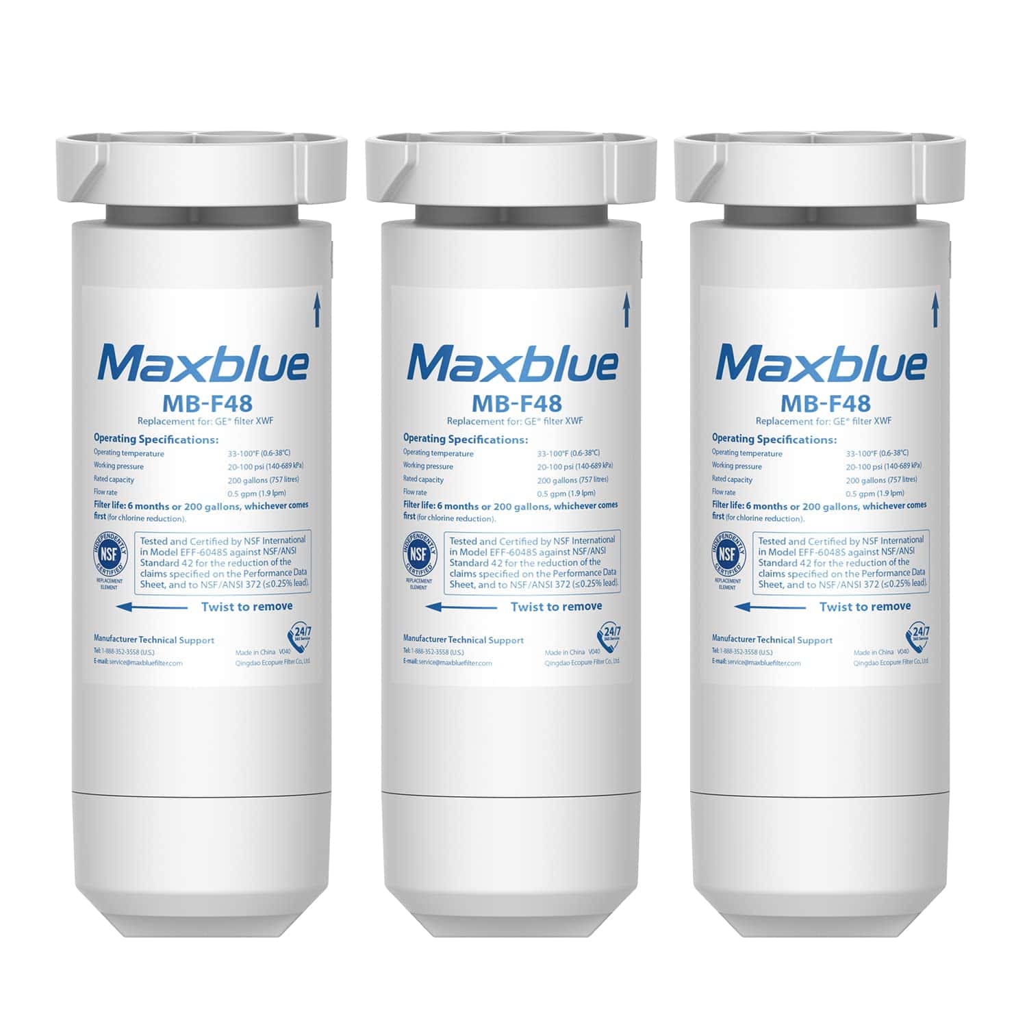 Filtro de Agua para Refrigerador Maxblue MB-F48 Compatible