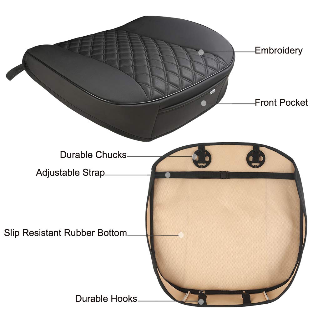 1 Par de Fundas de Asiento de Coche de PU Black Panther, - Imagen 3