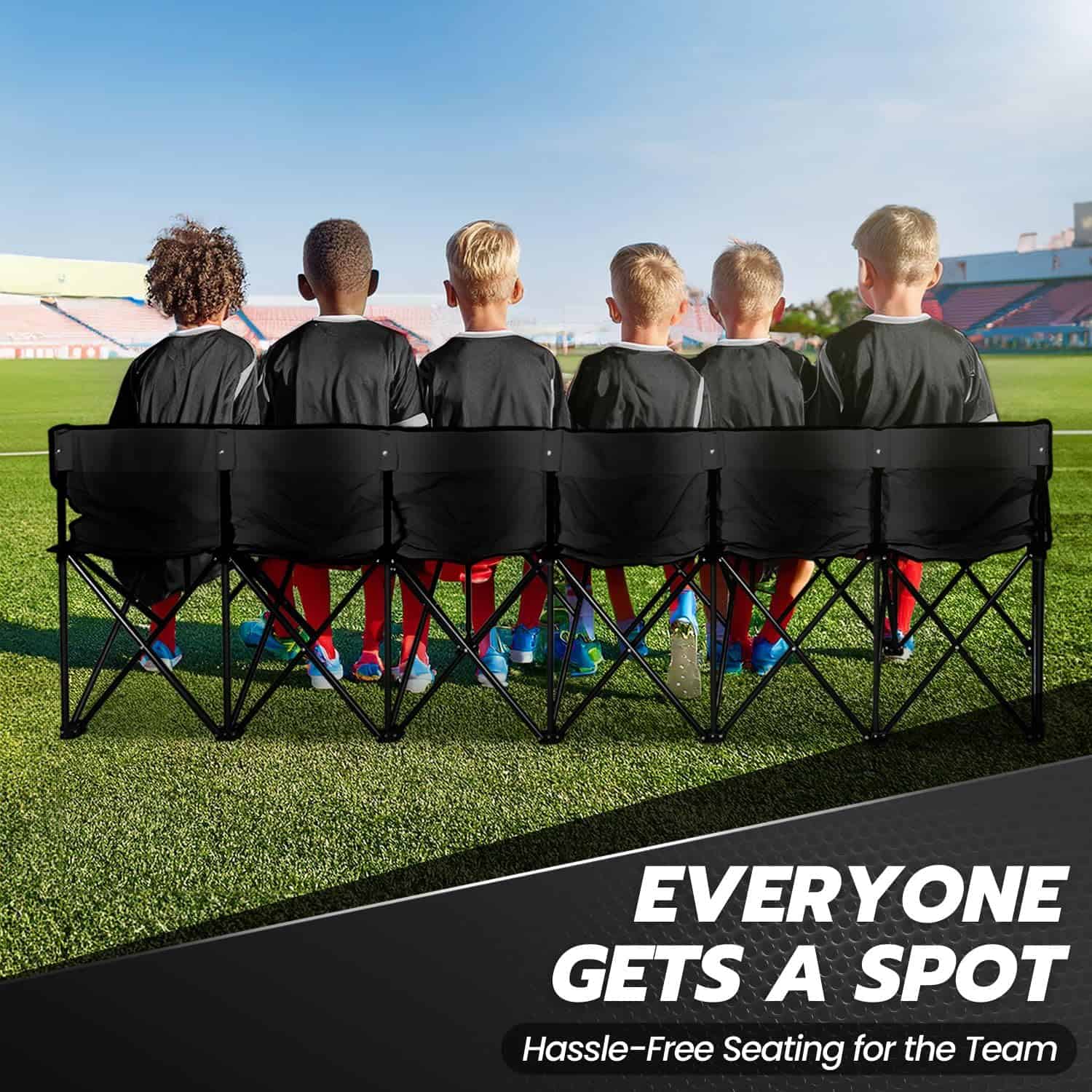 Banca Plegable Portátil Flexzion, 6 Asientos, Banca de - Imagen 5