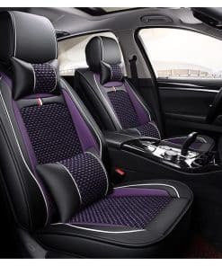 Juego de cubiertas de asiento de coche DaFei morado con