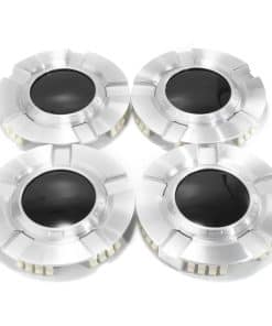 4 Tapas de Centro de Rueda de Coche Negras de