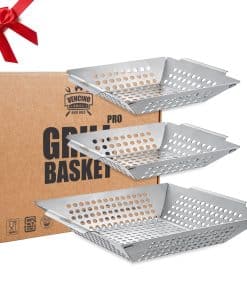 3 Pack Canastas de Parrilla para Asar al Aire Libre,