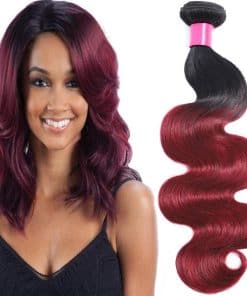 Paquetes de Cabello Humano Ombre 1b/99j Brasileño Dos Tonos