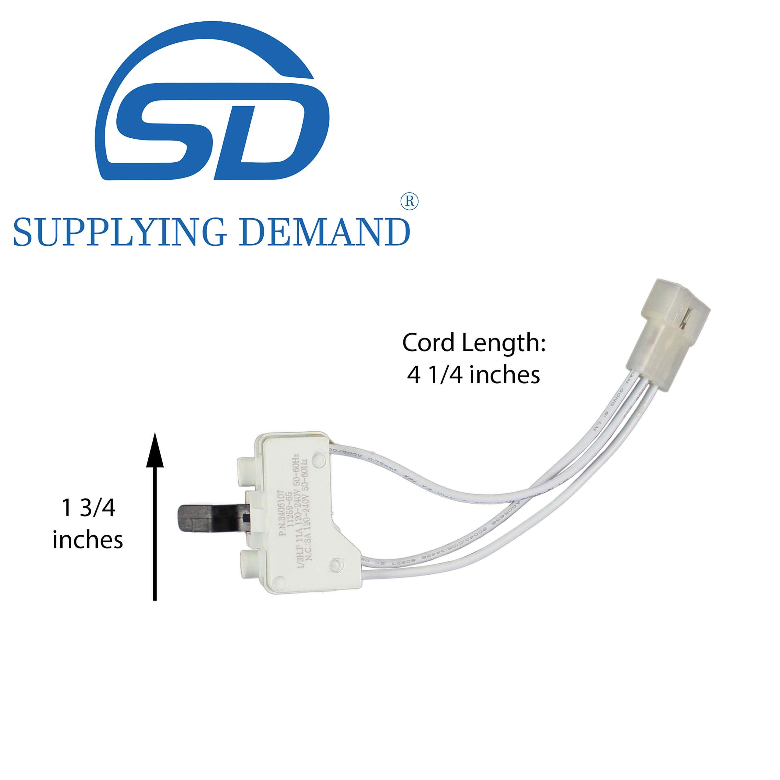 Interruptor de puerta para secadora de ropa de repuesto - Imagen 3