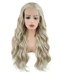 Peluca Sintética Meiyite Ondulada Larga de 24 pulgadas