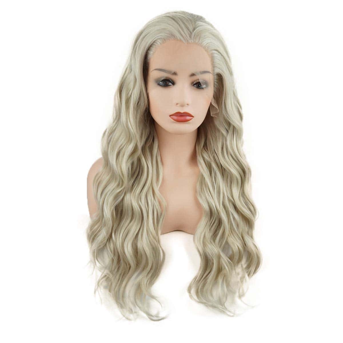 Peluca Sintética Meiyite Ondulada Larga de 24 pulgadas - Imagen 3