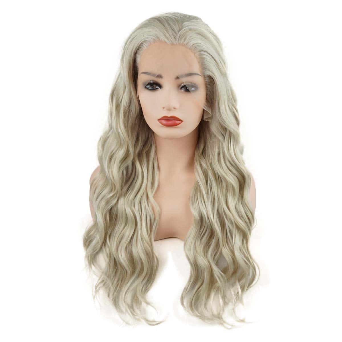 Peluca Sintética Meiyite Ondulada Larga de 24 pulgadas - Imagen 4