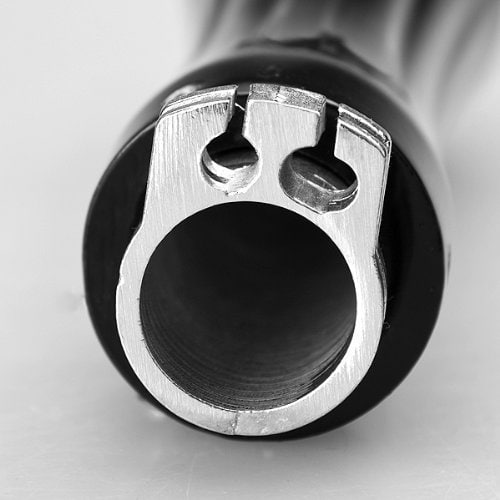 2 x Puños de Manillar de Aluminio Billet Anodizado Negro - Imagen 5