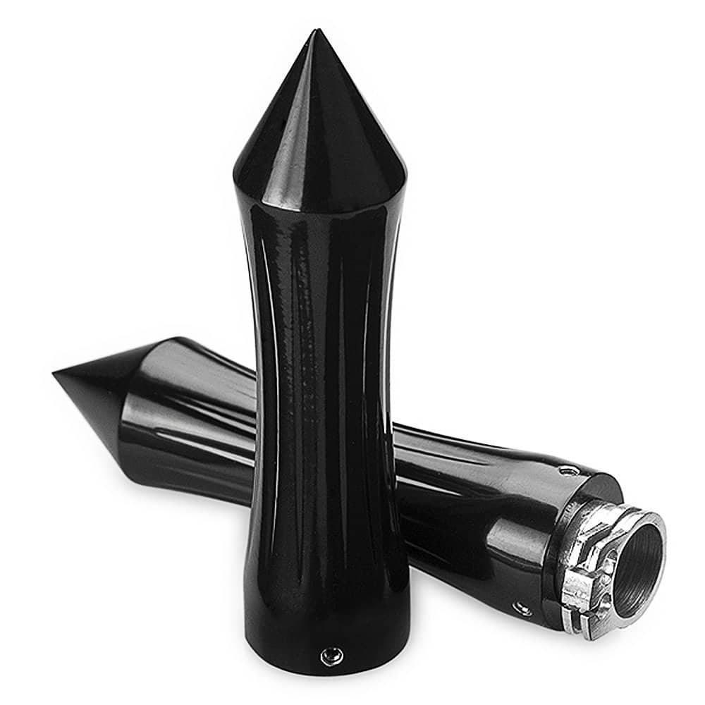 2 x Puños de Manillar de Aluminio Billet Anodizado Negro - Imagen 3