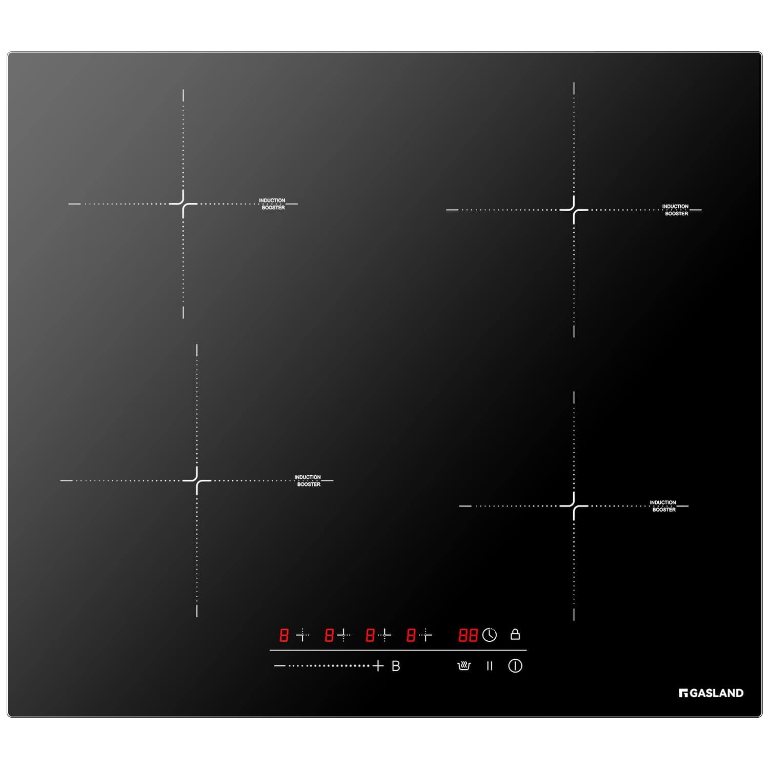 GASLAND Placa de Inducción de 24 Pulgadas con 4 Quemadores,