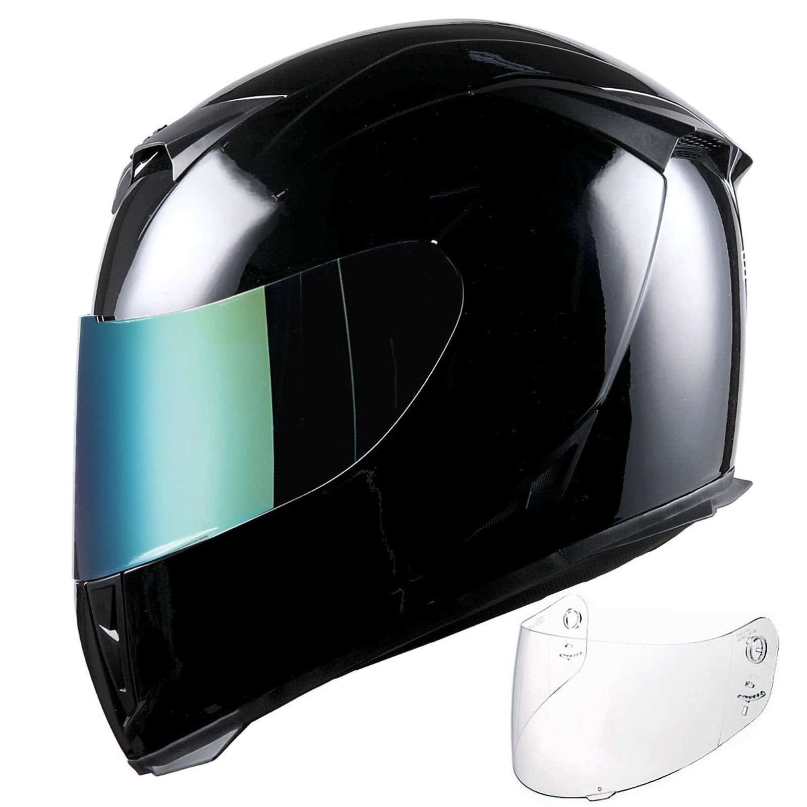 Casco Integral de Motocicleta 1STorm Skull King Negro - Imagen 3
