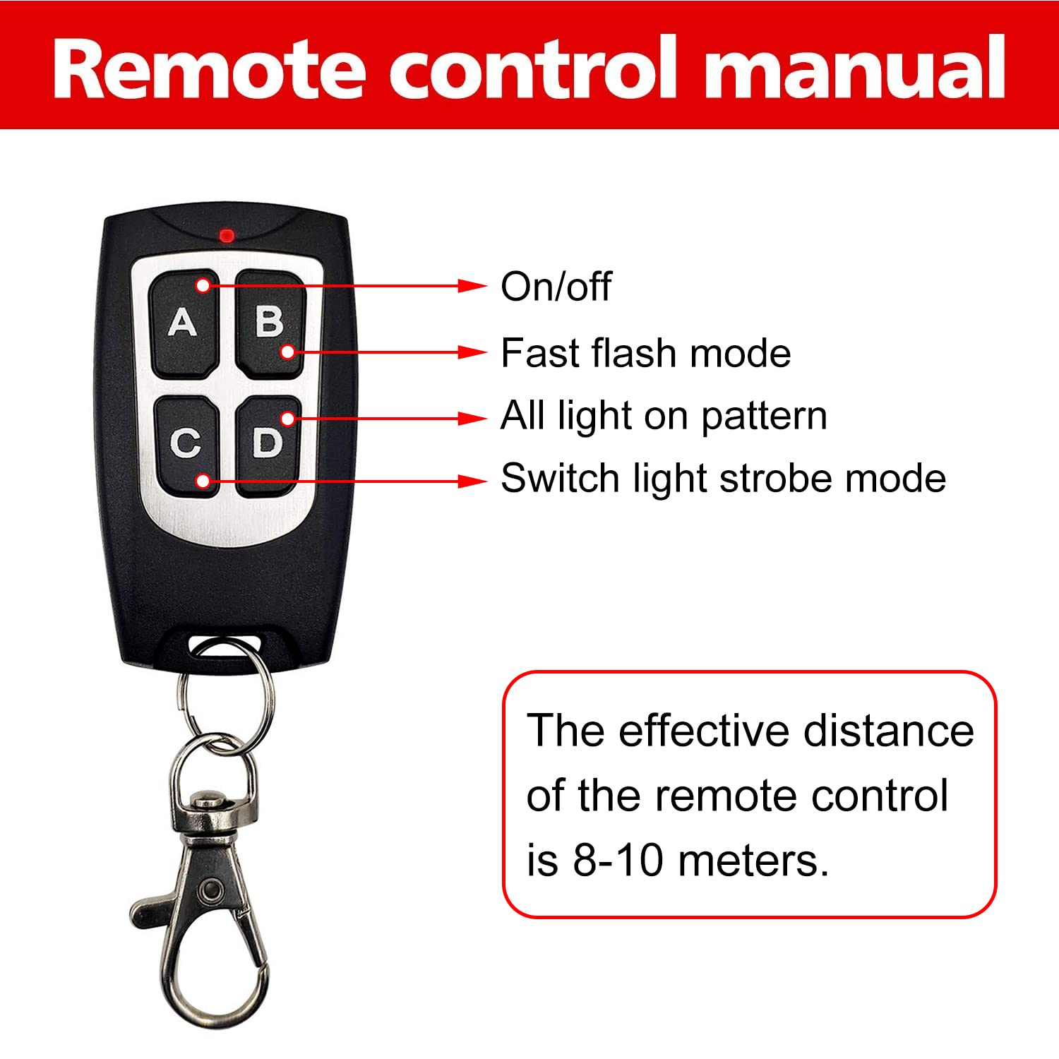 Luces de Advertencia LED EASE2U, 4 Piezas de Advertencia de - Imagen 4