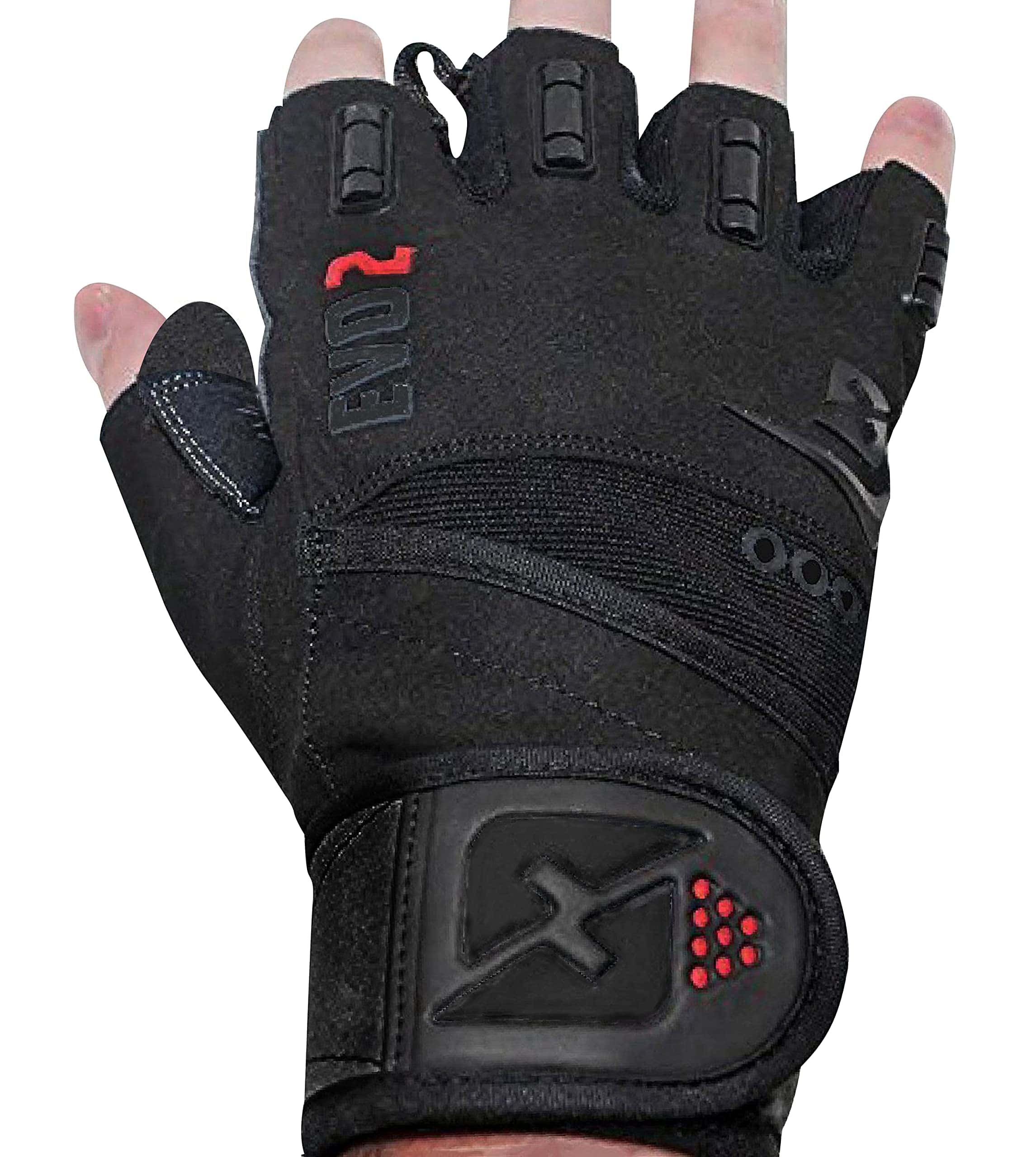 Guantes de levantamiento de pesas skott Evo 2 -Negro/Negro
