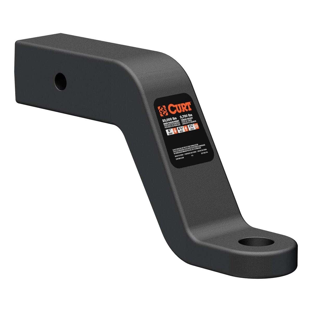 CURT 45459 Soporte de bola de remolque forjado de servicio - Imagen 8