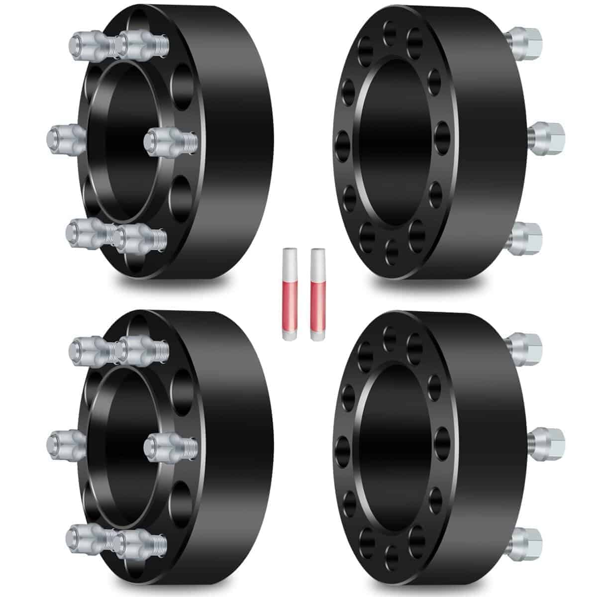 SCITOO 4Pcs Separadores de Rueda 6x5.5 de 2 pulgadas Pernos