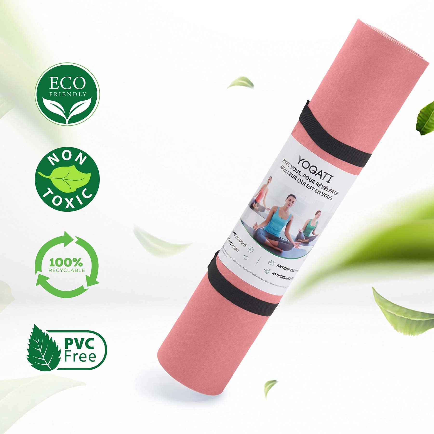 Tapete de Yoga YOGATI con Líneas de Alineación. Tapete de - Imagen 6