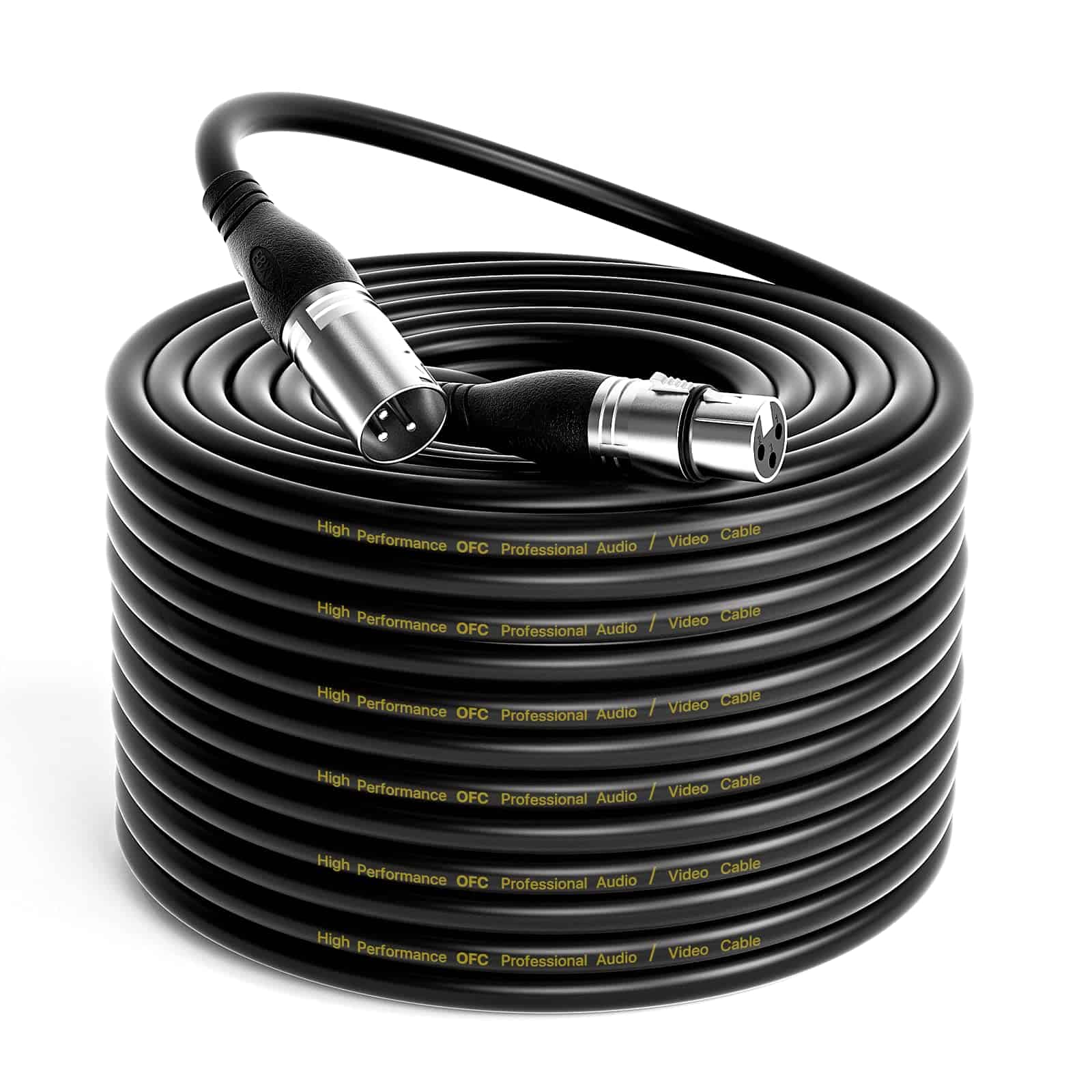 Cables de Micrófono XLR EBXYA de 100 pies - Cable Premium