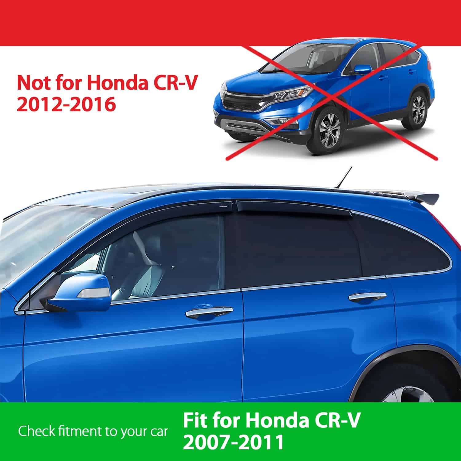 Deflectores de ventanilla laterales -Humo Premium - Imagen 4